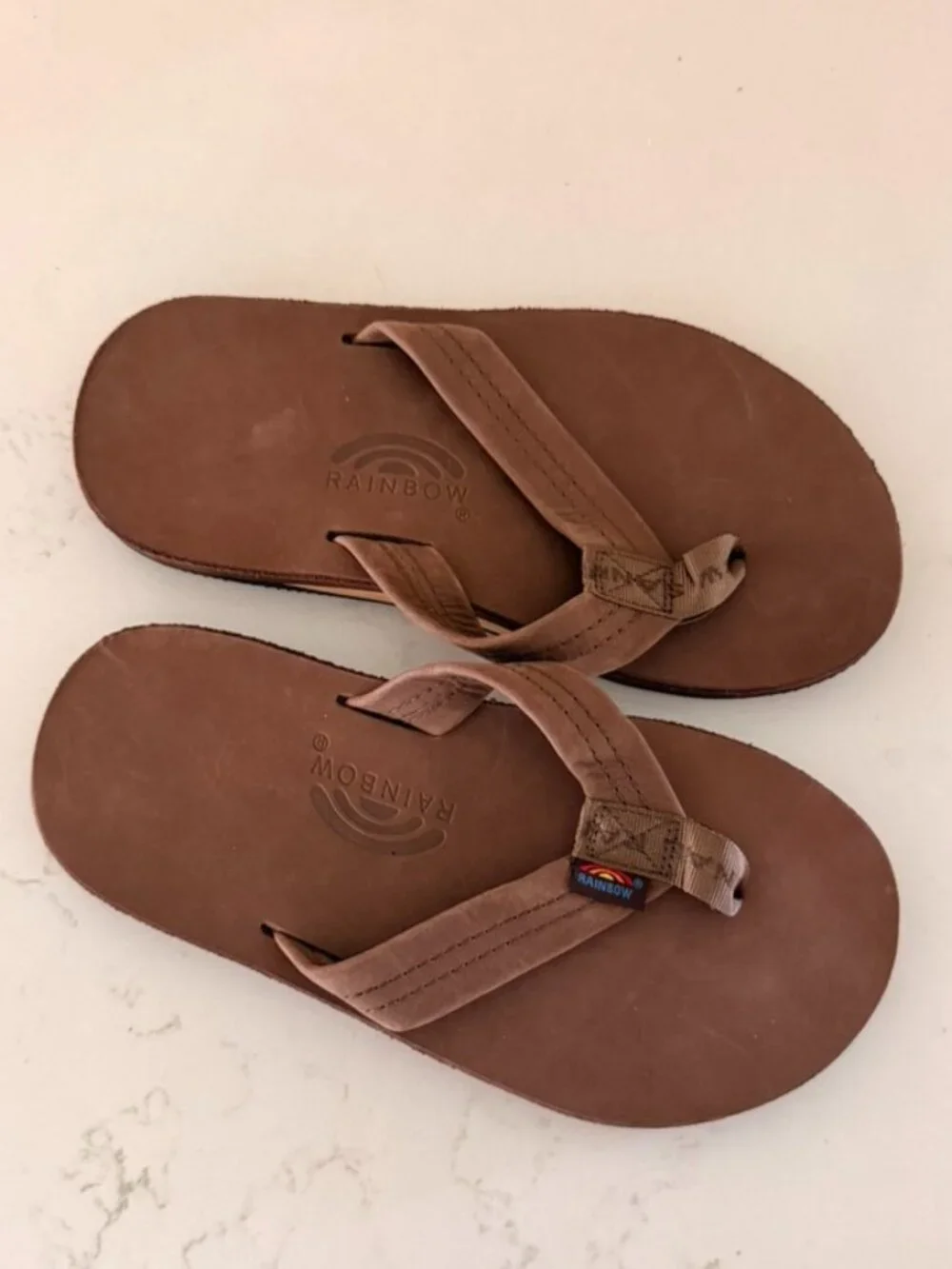 Rainbow Sandals Premier Leather Brown Flip Flops Men’s 9.5–10.5 301ALTS0